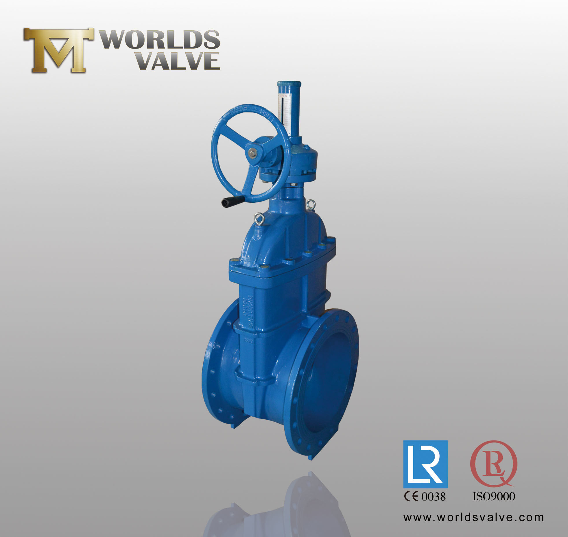 Double Flanged Knife Stop Gate Valve Inside Screw Non Rising Stem RF/FF
